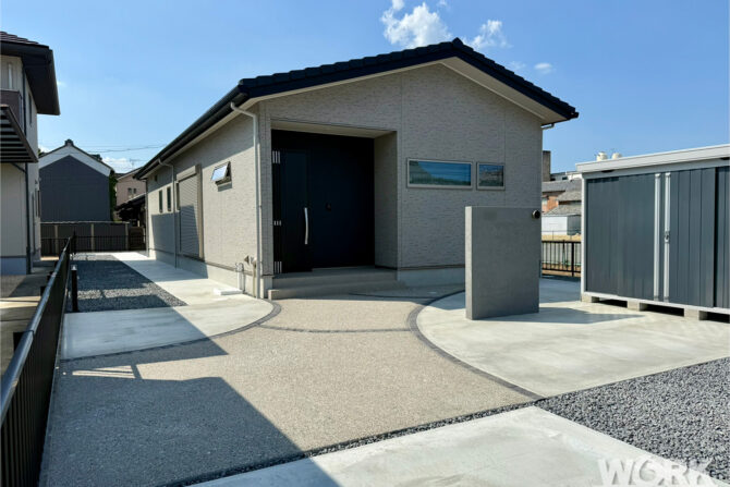 エクステリアワーク　施工事例　新築外構　津市　B 邸