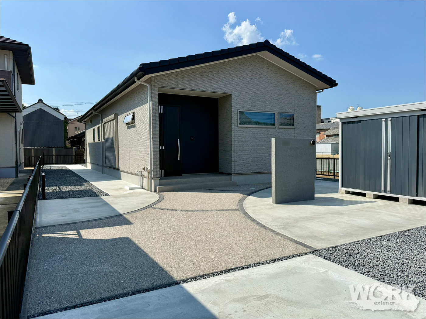 エクステリアワーク　施工事例　新築外構　津市　B 邸