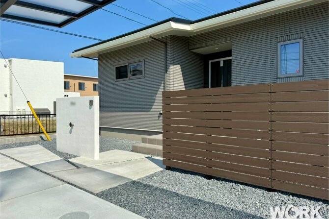 エクステリアワーク　施工事例　新築外構　津市　C 邸