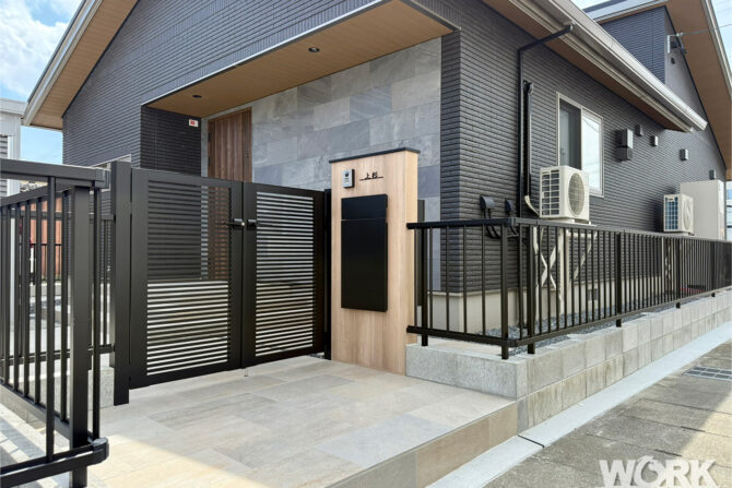 エクステリアワーク　施工事例　新築外構　松阪　U 邸