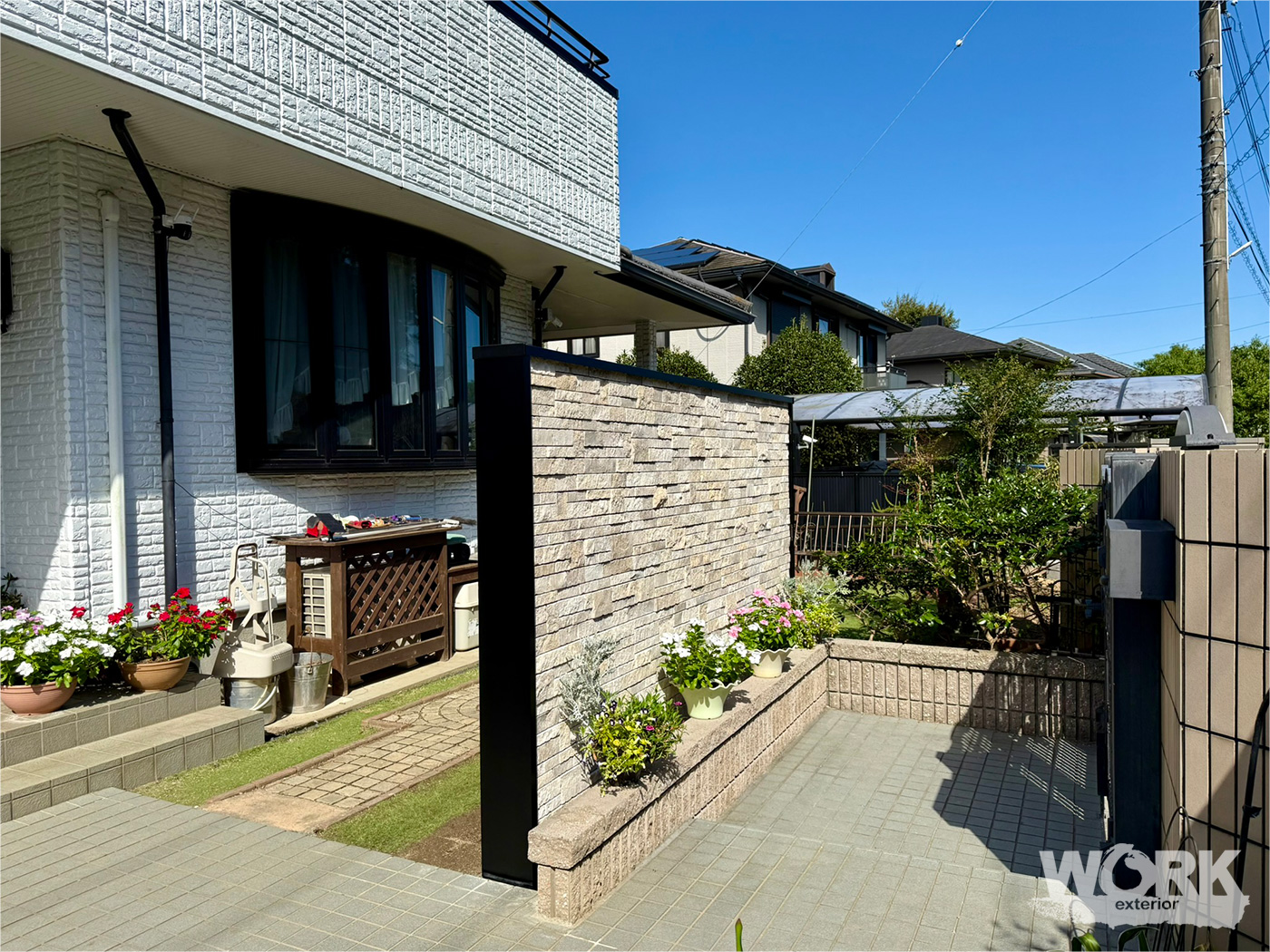 エクステリアワーク　施工事例　エクステリア工事　松阪　M 邸