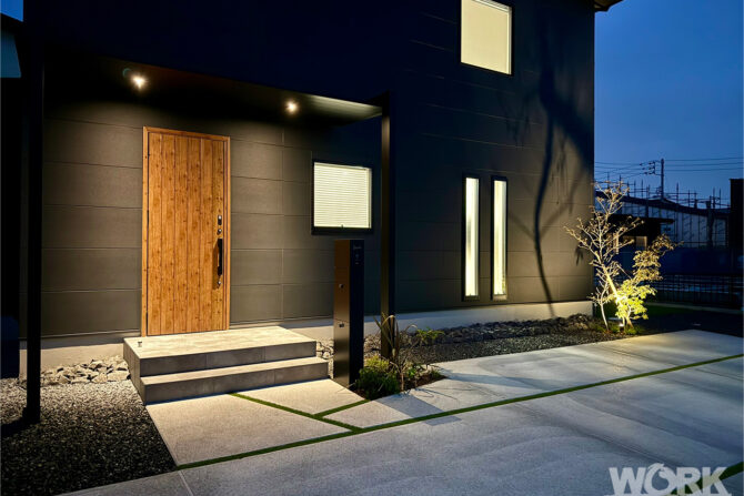 エクステリアワーク　施工事例　新築外構　松阪　I 邸