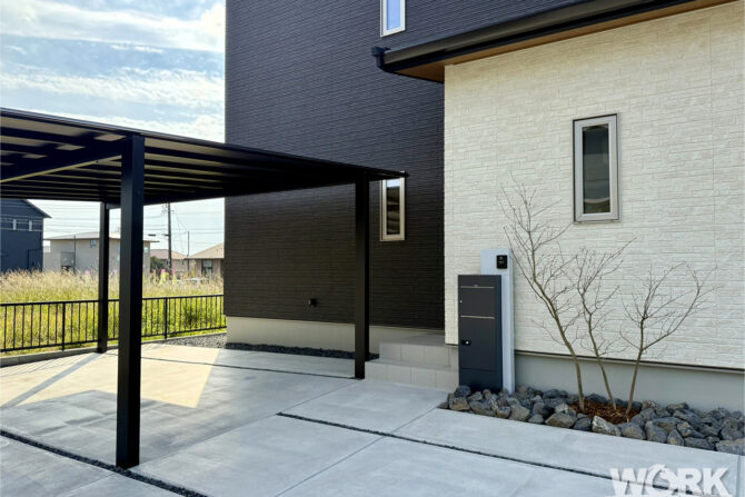 エクステリアワーク　施工事例　新築外構　津市　M 邸